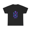 Ultraviolet Fossil Choir KOSVYRE graphic tee product mockup, front view