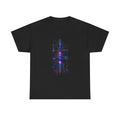 Glass Meridian Relay KOSVYRE graphic tee product mockup, front view