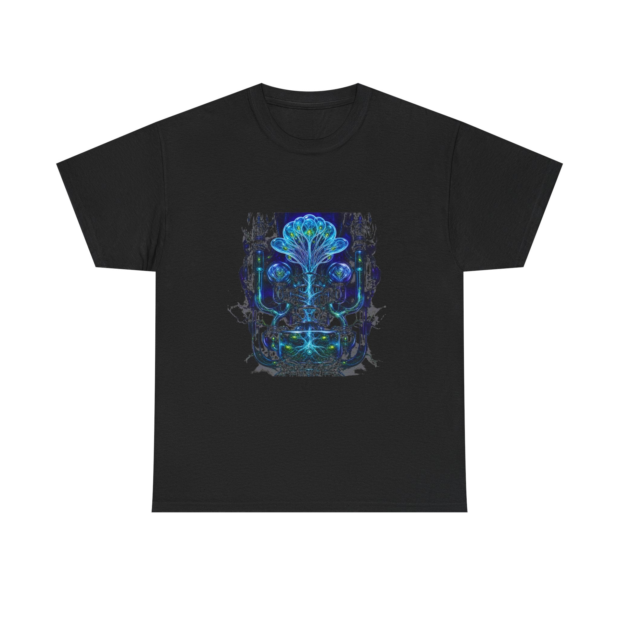 Glassroot Engine KOSVYRE graphic tee product mockup, front view