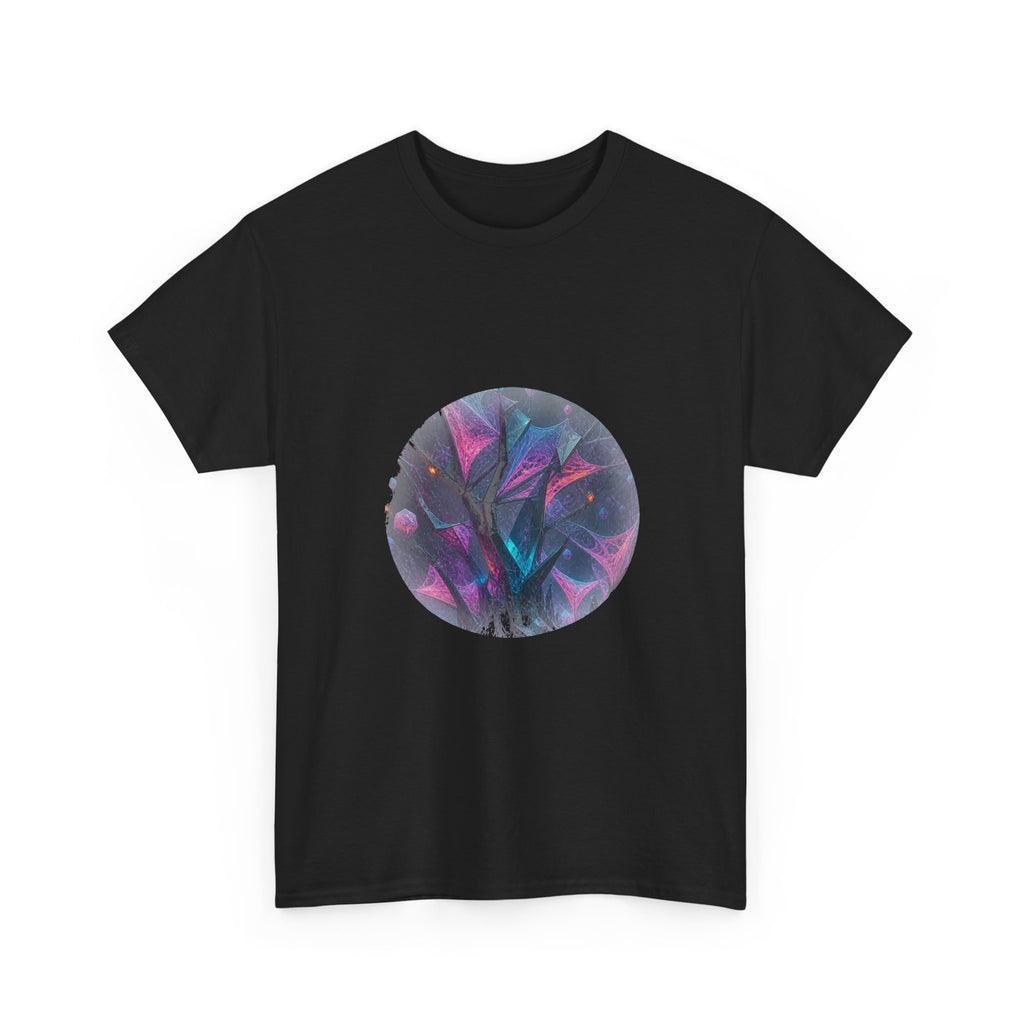 Catalyst Thicket KOSVYRE graphic tee product mockup, alternate front view