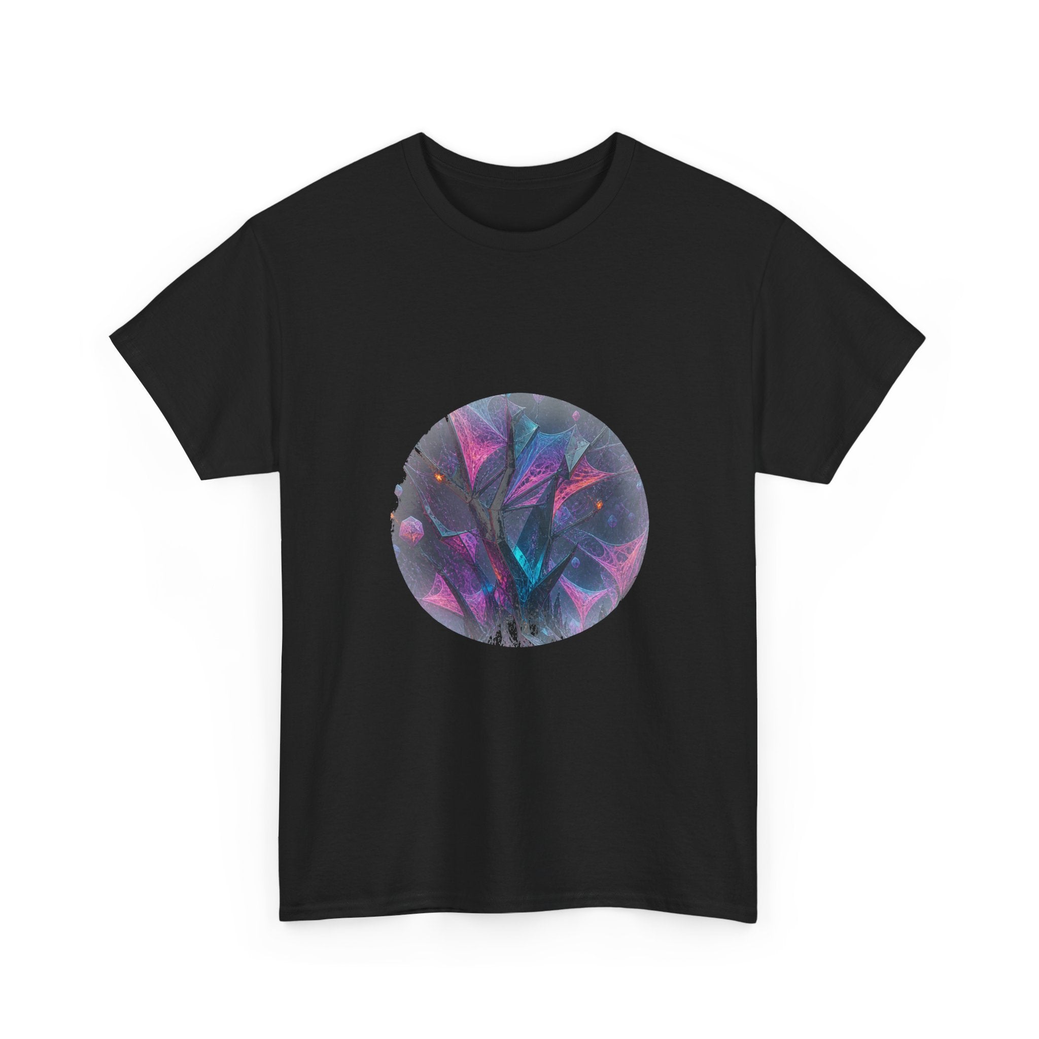 Catalyst Thicket KOSVYRE graphic tee product mockup, alternate front view