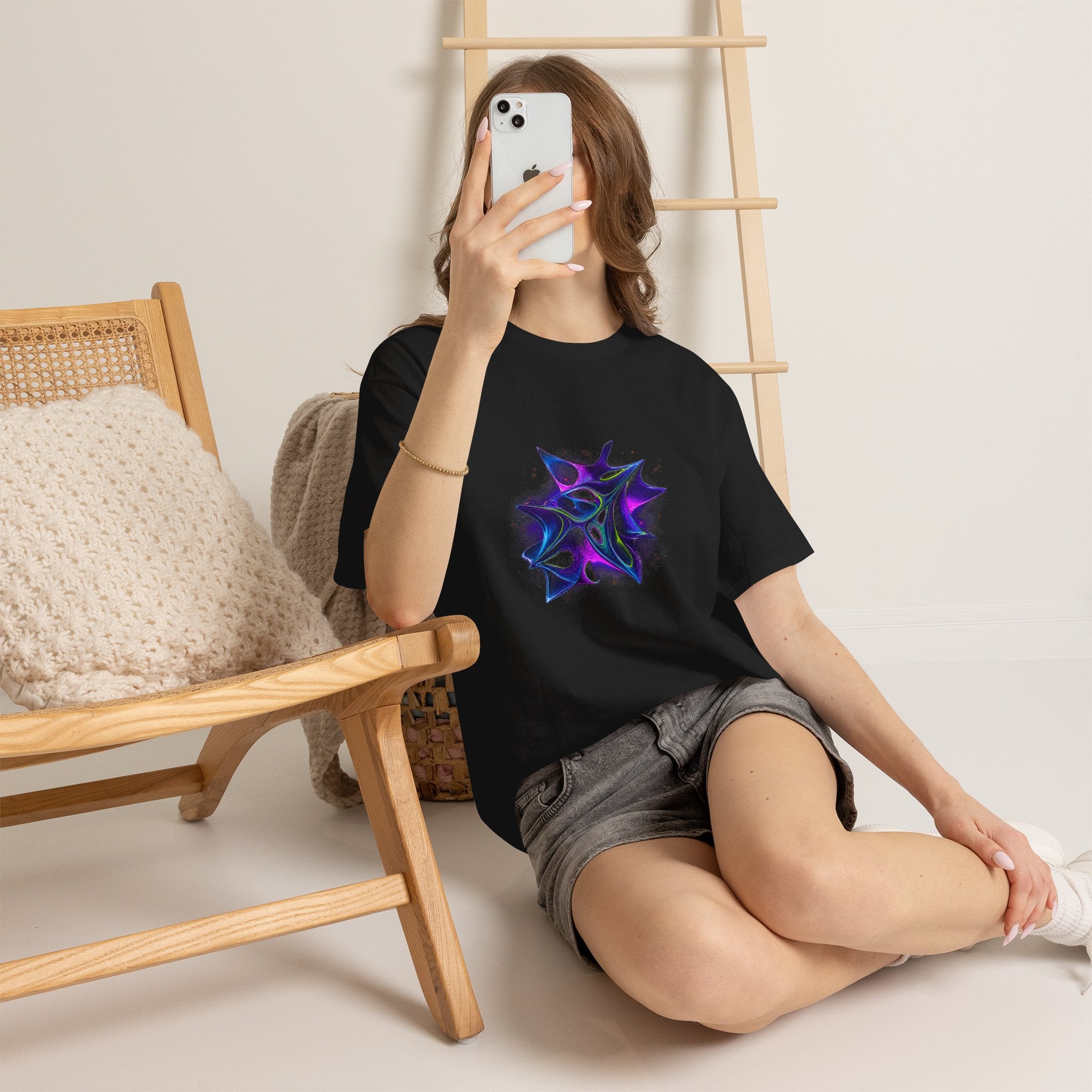 Ultraviolet Fauna KOSVYRE graphic tee detail mockup