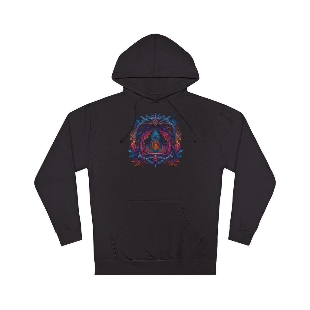 Parallax Fossil Theater KOSVYRE hoodie product mockup, front view