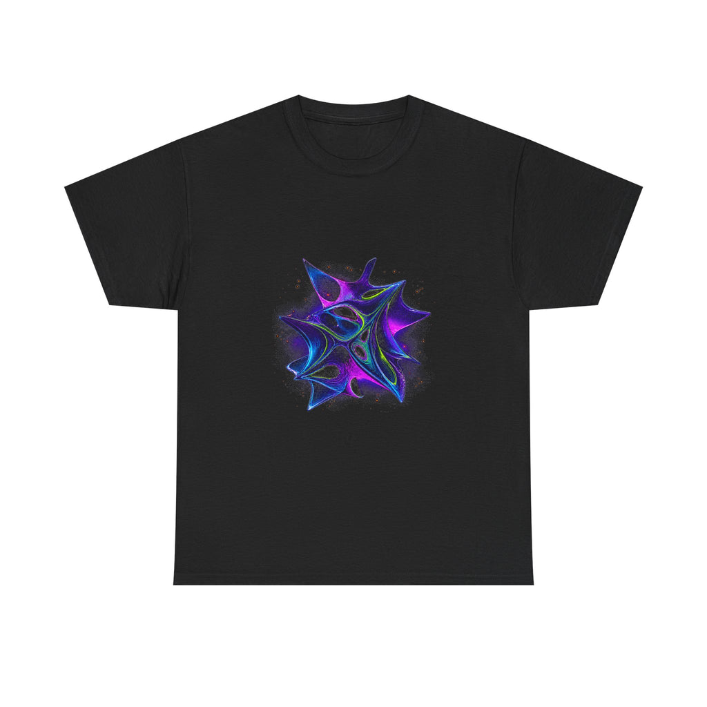 Ultraviolet Fauna KOSVYRE graphic tee product mockup, front view