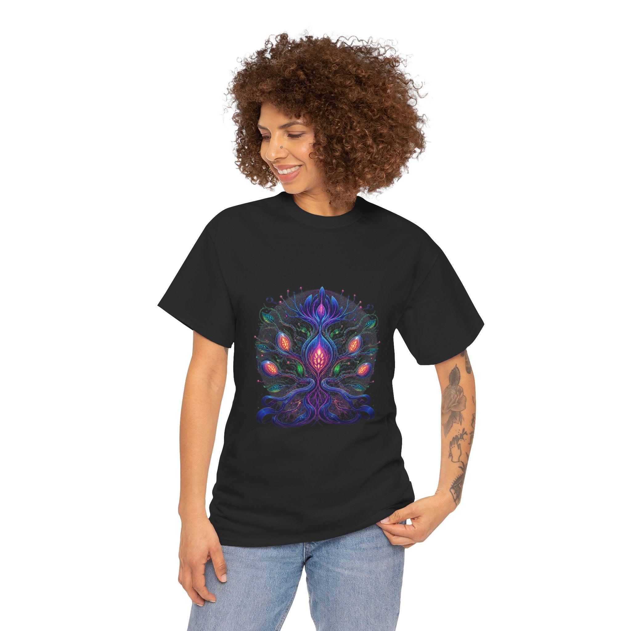 Alien Botanical Circuit KOSVYRE graphic tee lifestyle mockup