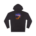 Amber Horizon Fault KOSVYRE hoodie product mockup, front view