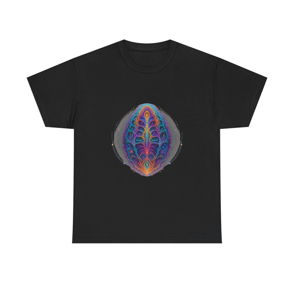 Thermochrome Fossil Atlas KOSVYRE graphic tee product mockup, front view