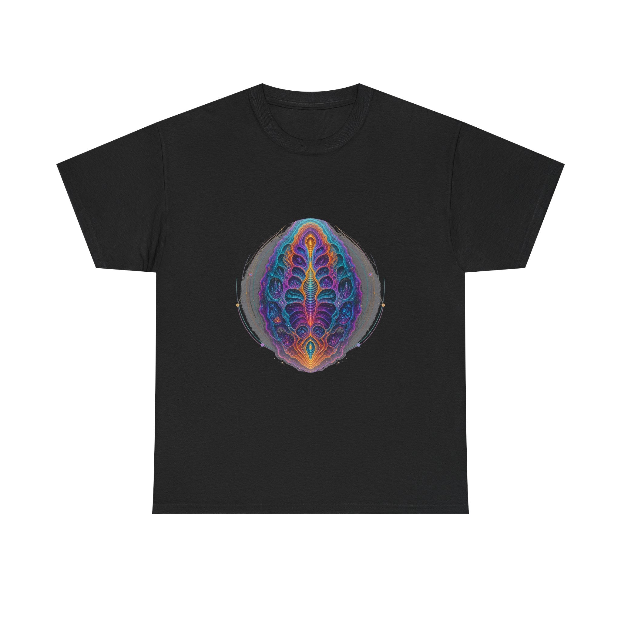 Thermochrome Fossil Atlas KOSVYRE graphic tee product mockup, front view