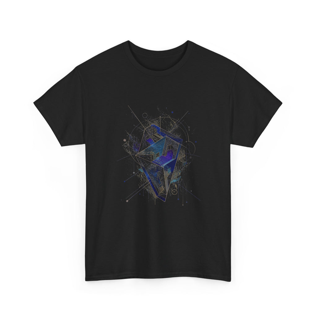 Astral Foldhouse KOSVYRE graphic tee product mockup, alternate front view