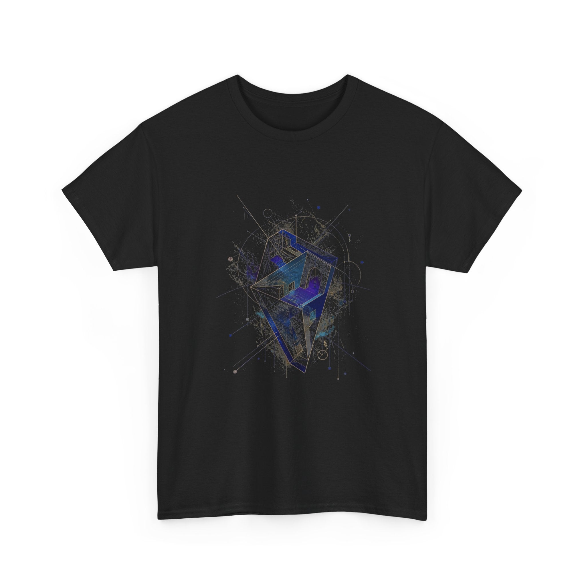Astral Foldhouse KOSVYRE graphic tee product mockup, alternate front view