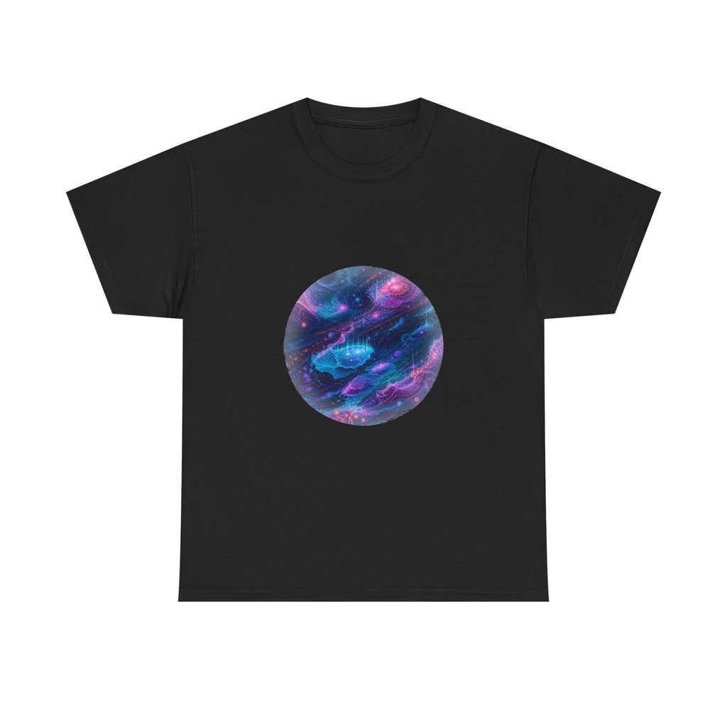 Abyssal Coordinate Bloom KOSVYRE graphic tee product mockup, front view