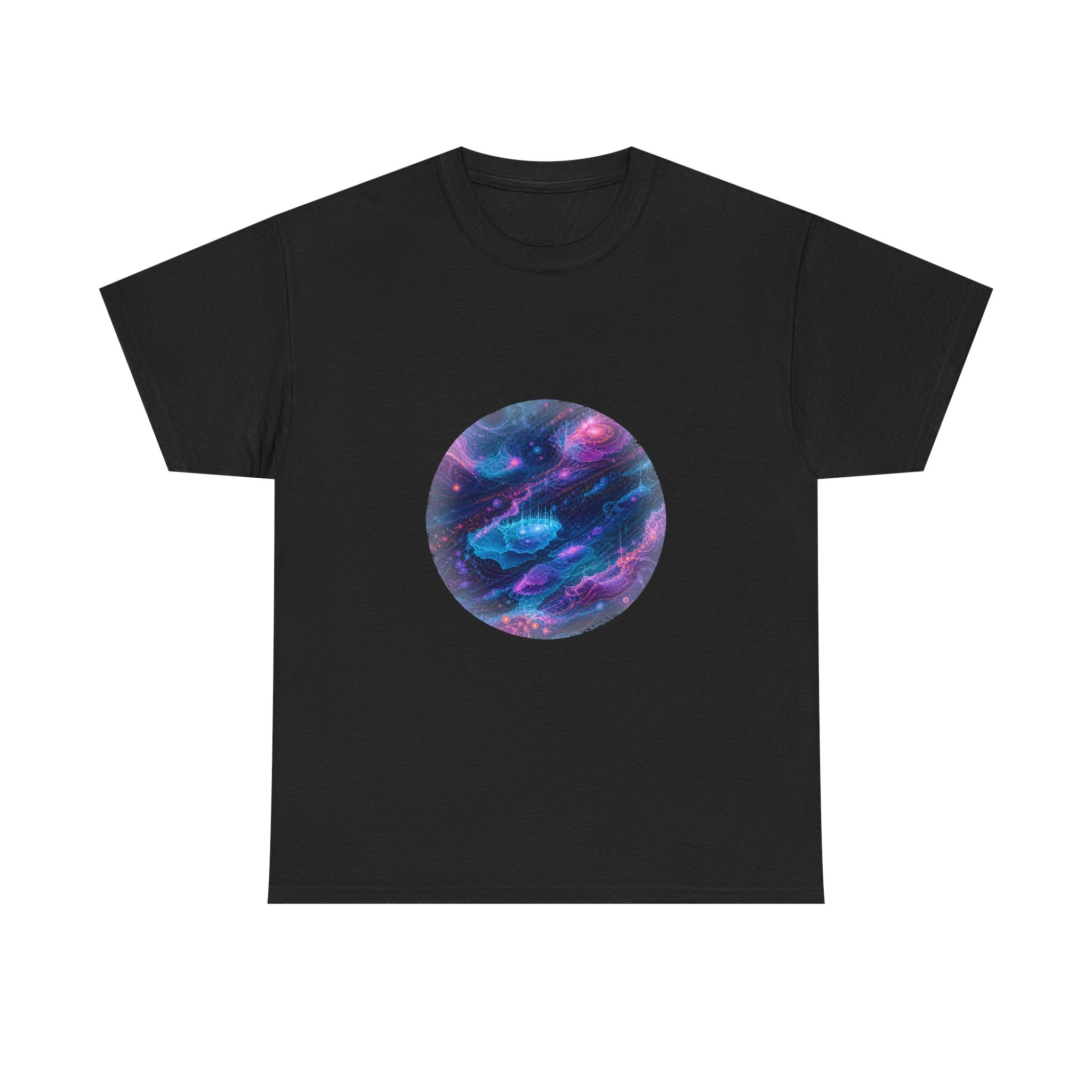 Abyssal Coordinate Bloom KOSVYRE graphic tee product mockup, front view