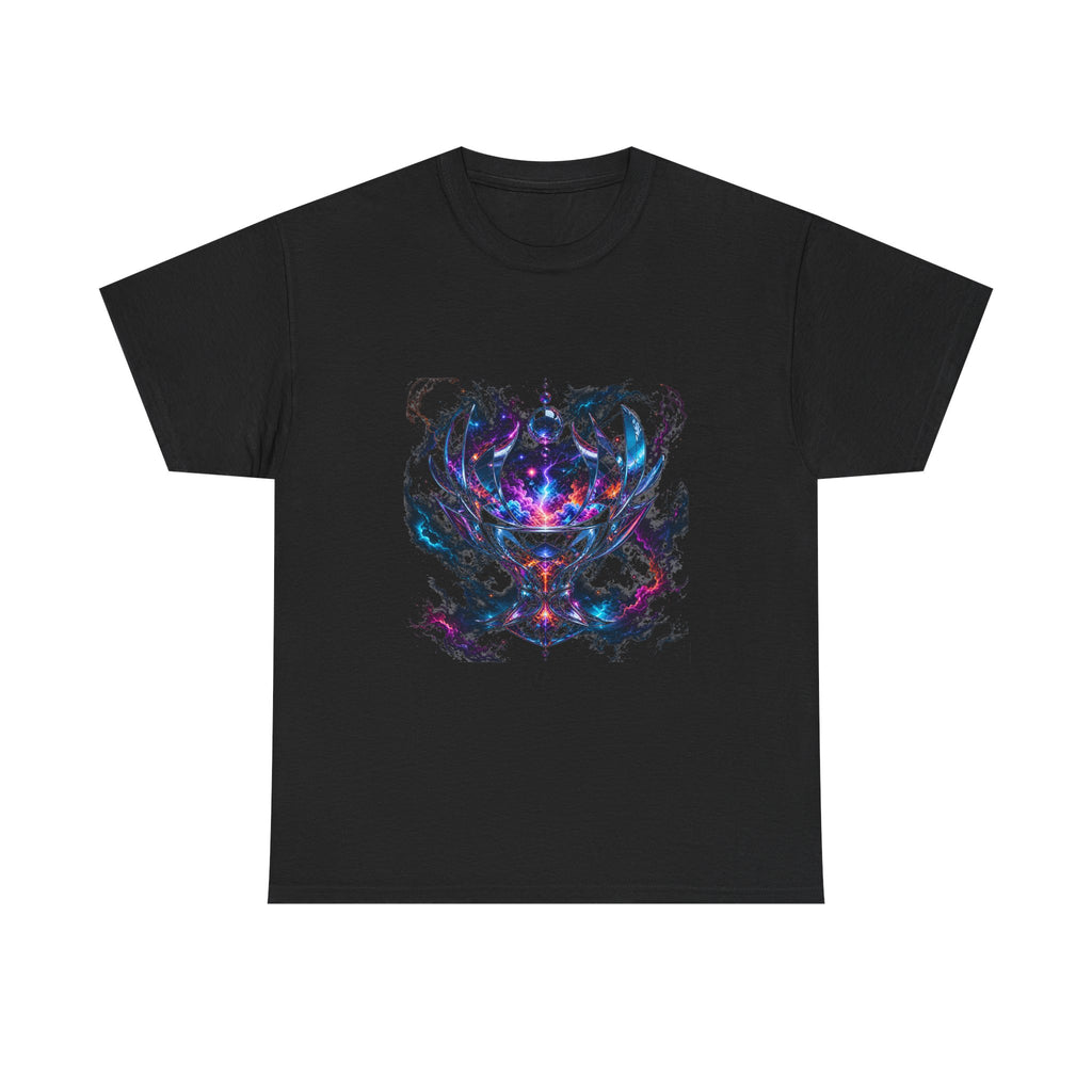 Mirrorstorm Vessel KOSVYRE graphic tee product mockup, front view