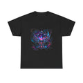 Mirrorstorm Vessel KOSVYRE graphic tee product mockup, front view