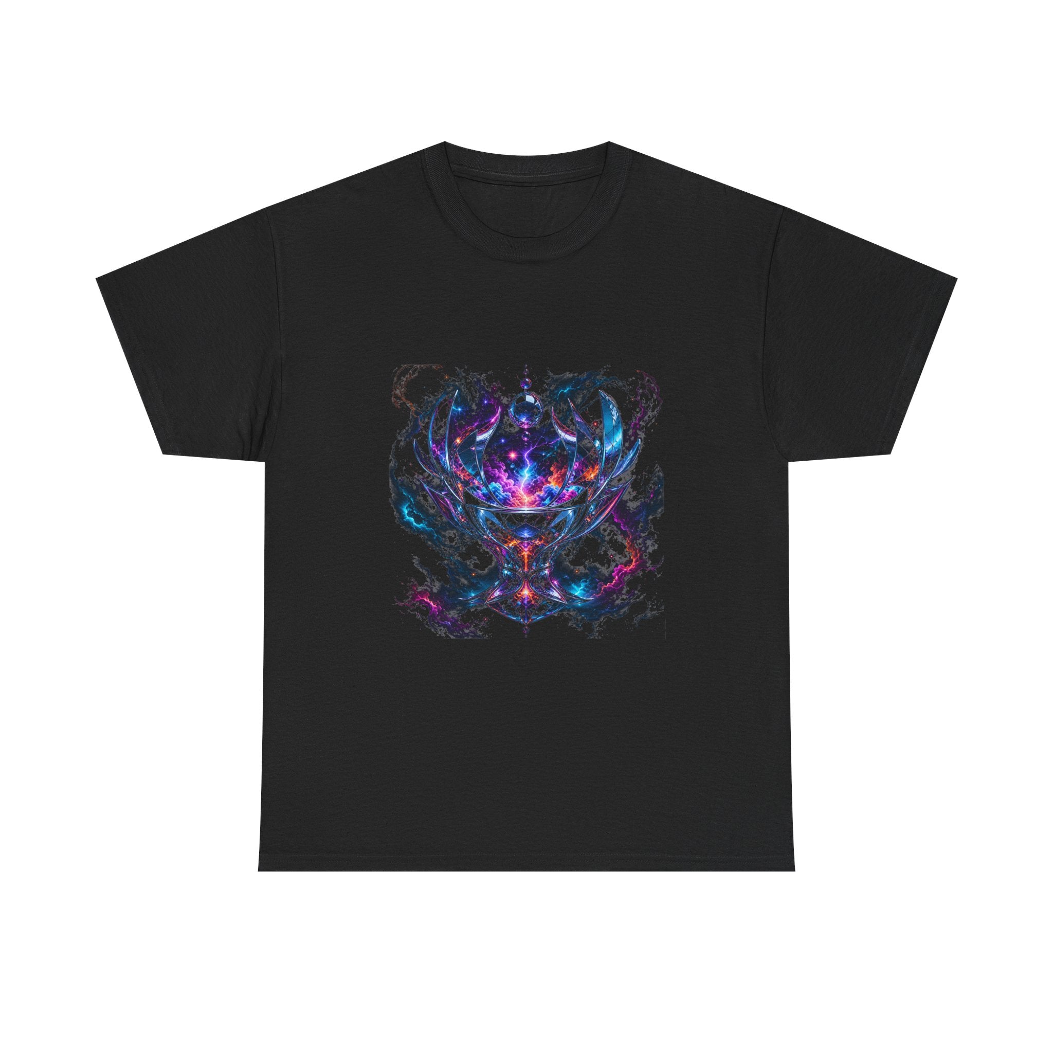 Mirrorstorm Vessel KOSVYRE graphic tee product mockup, front view