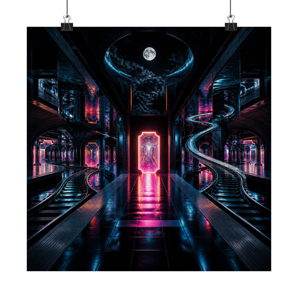 Midnight Transit of Mirrors — Art Print