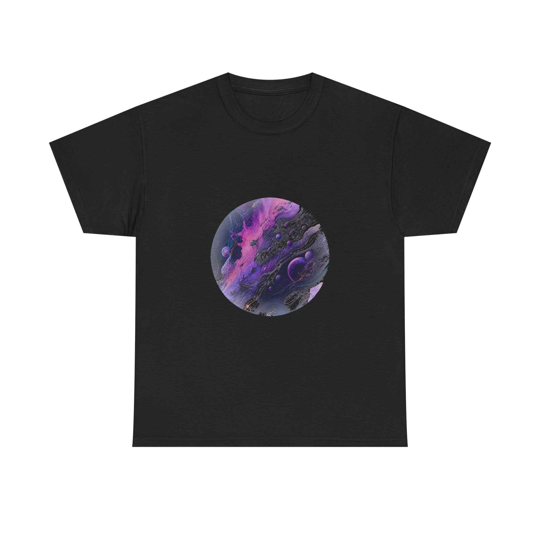 Astral Ink Transit KOSVYRE graphic tee product mockup, front view