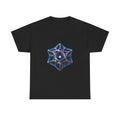Geometry That Breathes KOSVYRE graphic tee product mockup, front view