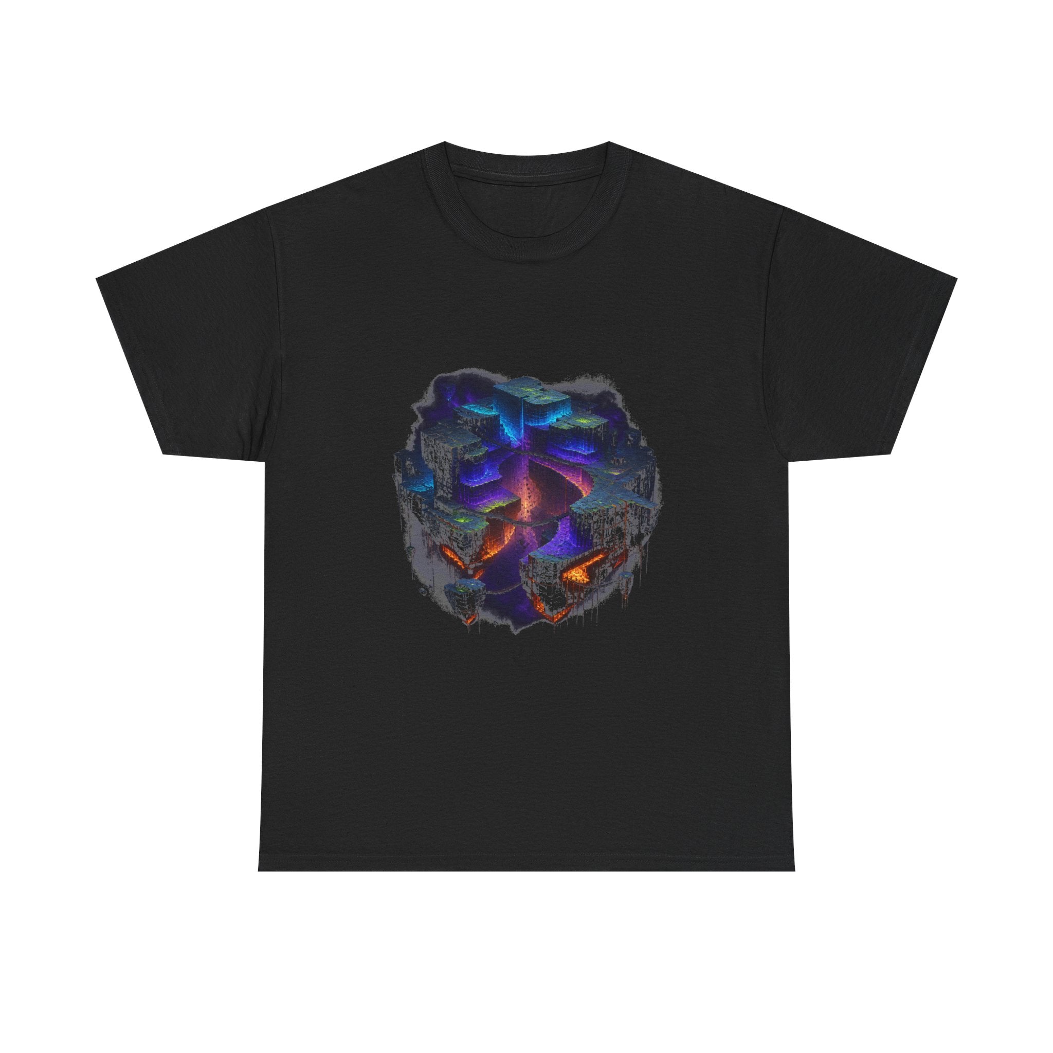 Afterglow Quarry KOSVYRE graphic tee product mockup, front view