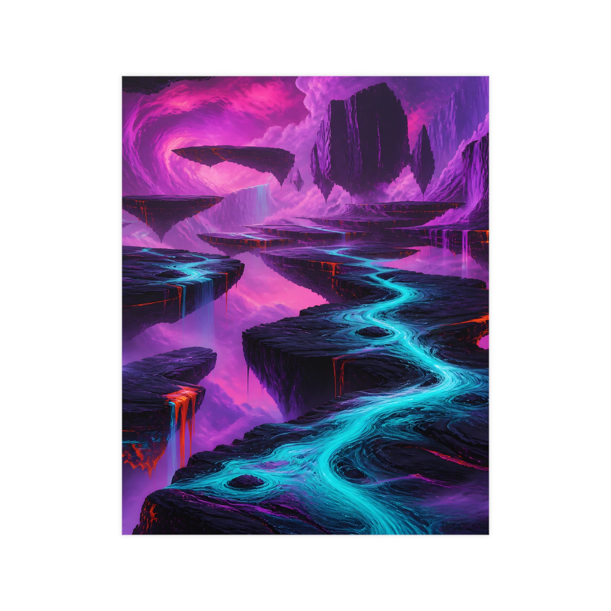 Ultraviolet Tectonic Garden — Poster