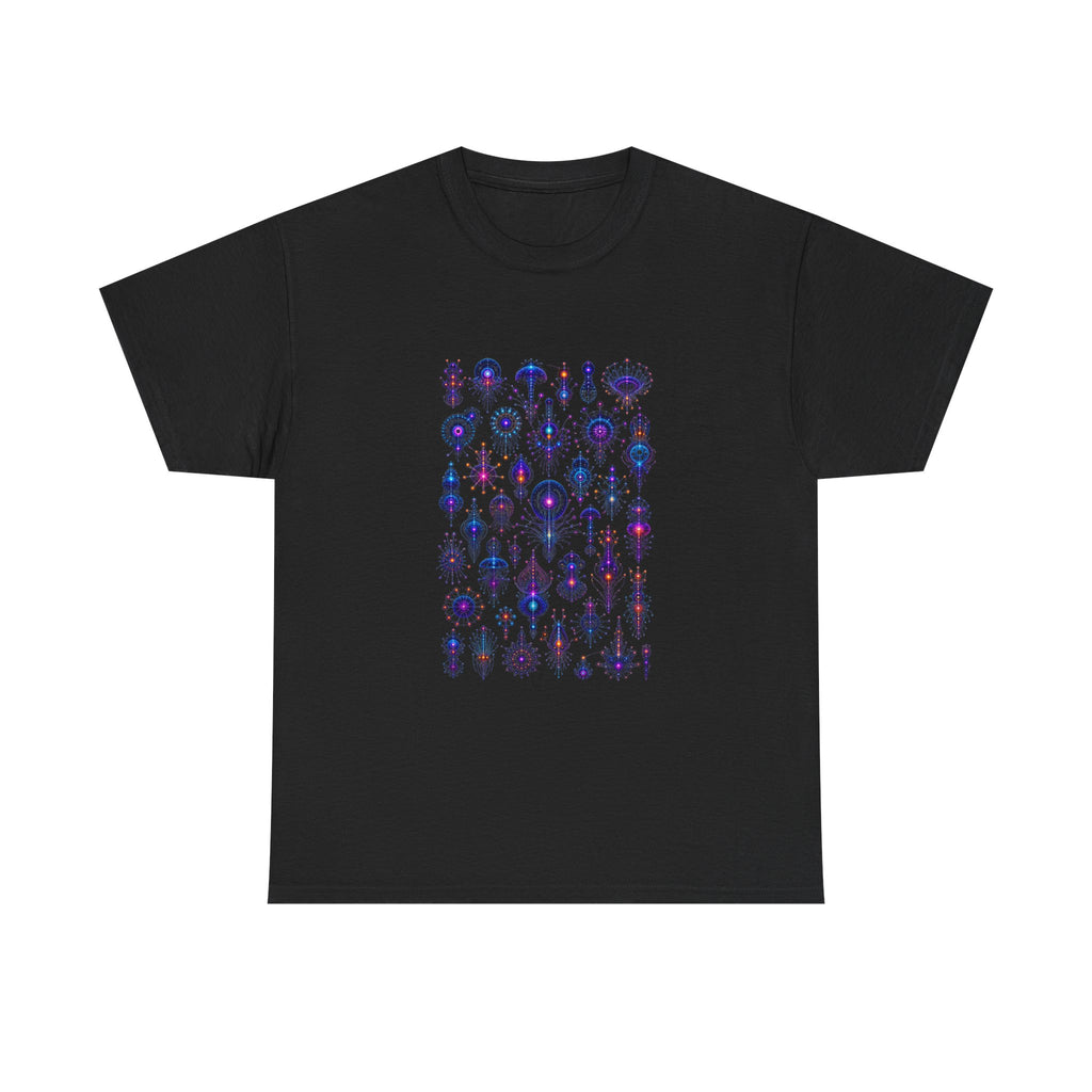 Deep Signal Menagerie KOSVYRE graphic tee product mockup, front view