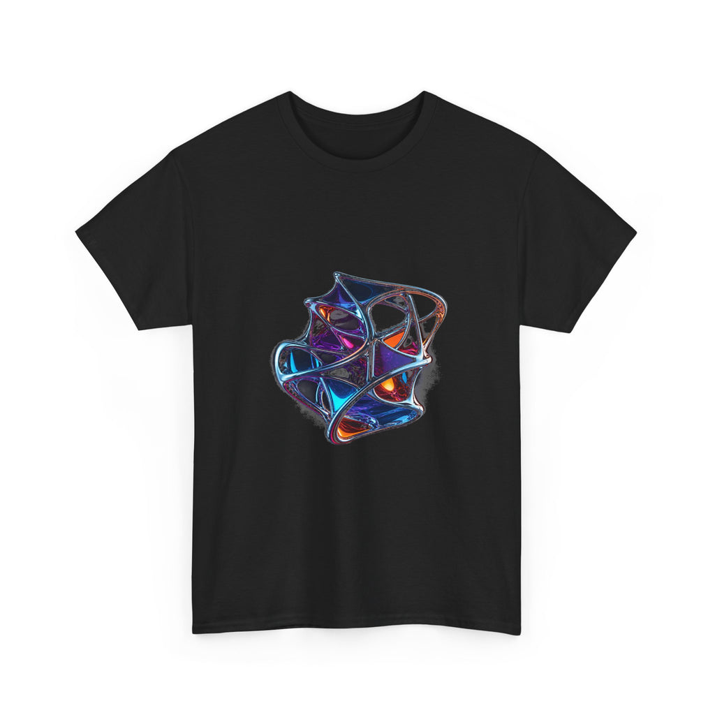 Chrome Lattice Vessel KOSVYRE graphic tee detail mockup