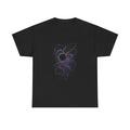 Quiet Orbit Bloom KOSVYRE graphic tee product mockup, front view