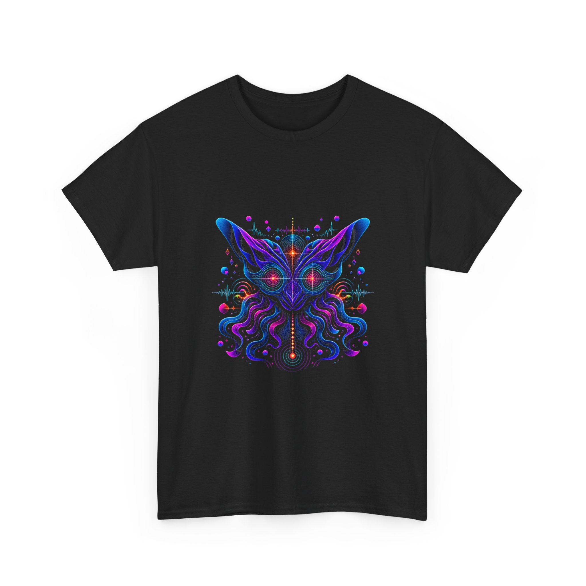 Velvet Signal Animal KOSVYRE graphic tee product mockup, alternate front view