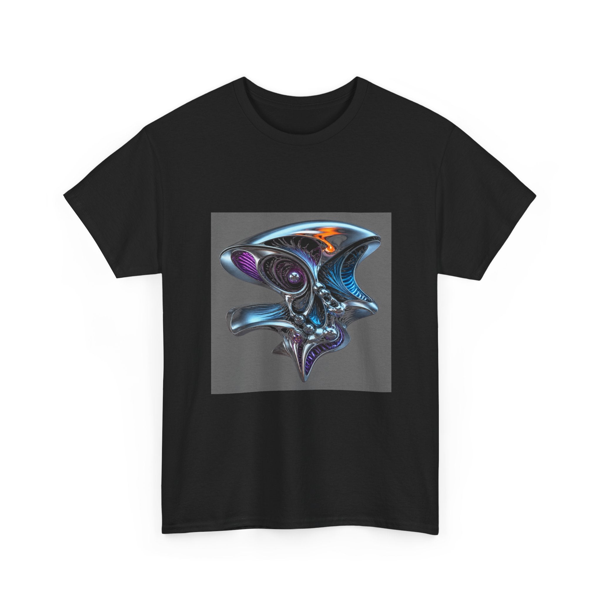 Anatomy of a Mirror KOSVYRE graphic tee detail mockup