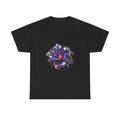 Chrome Bloom Organism KOSVYRE graphic tee product mockup, front view