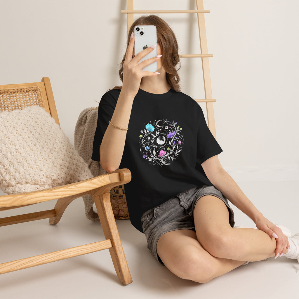 Astral Ink Garden KOSVYRE graphic tee detail mockup