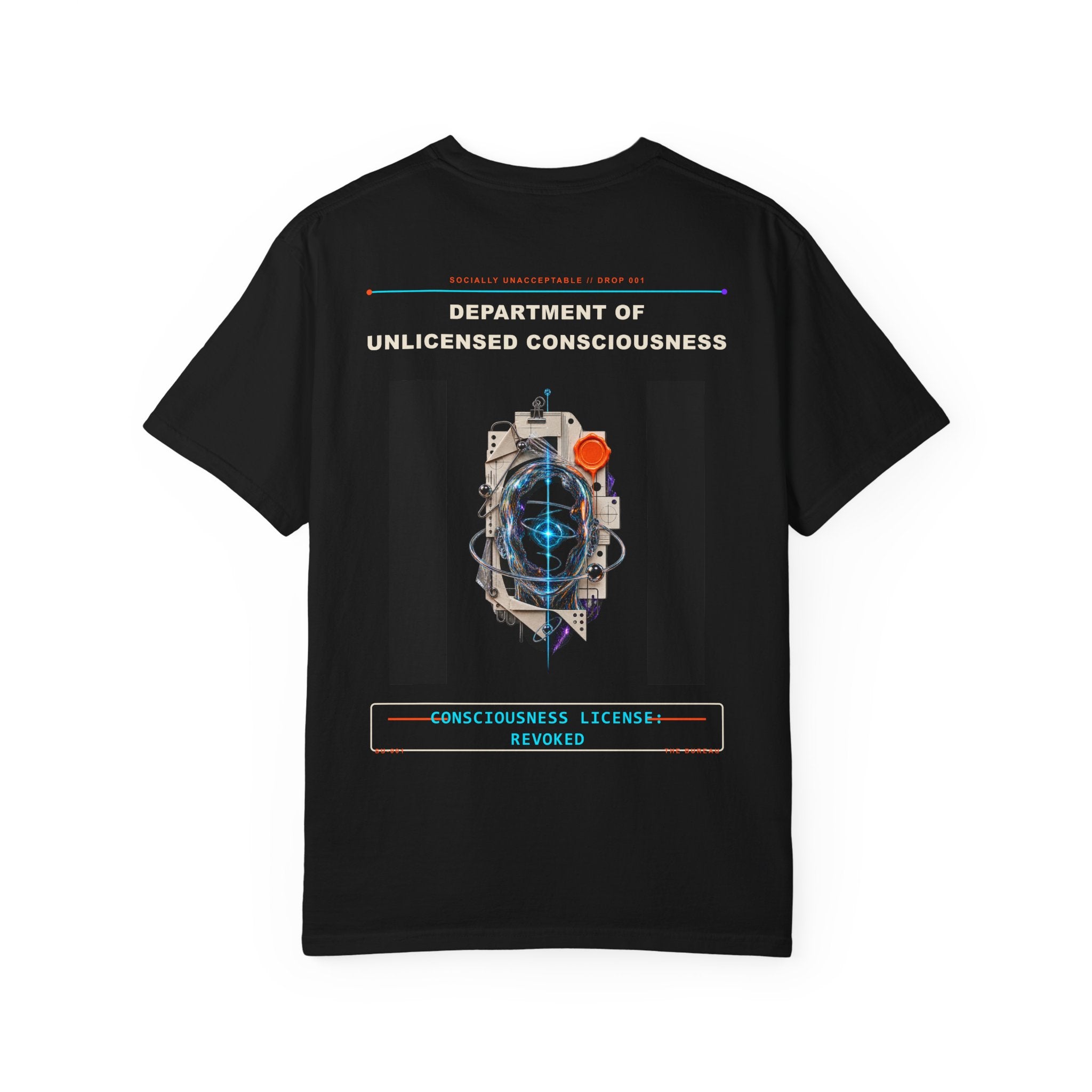 Department of Unlicensed Consciousness garment-dyed graphic tee by KOSVYRE, additional product view 10