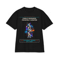 Public Nuisance, Privately Curated graphic tee by KOSVYRE in Black, front artwork view