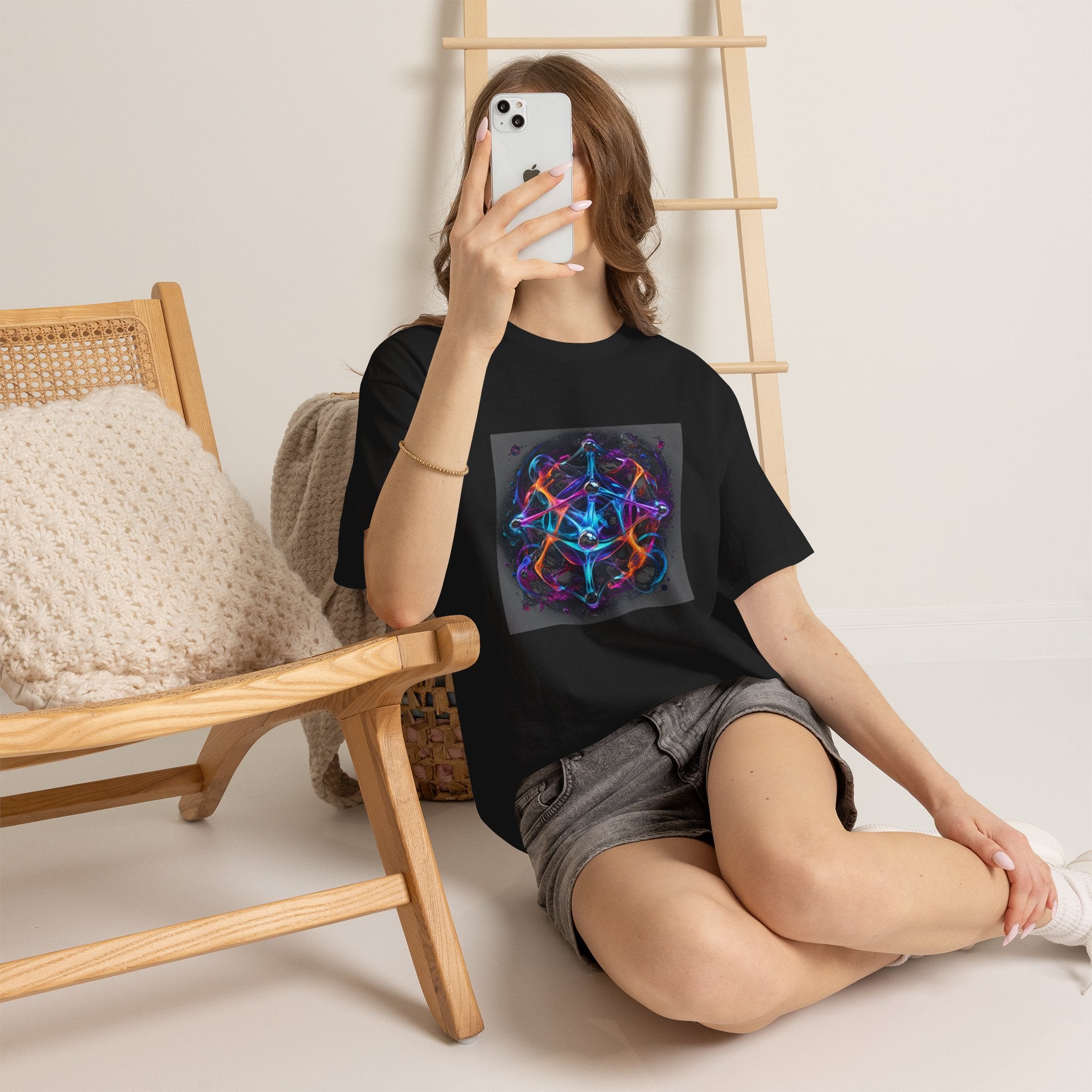 Luminous Topology KOSVYRE graphic tee detail mockup
