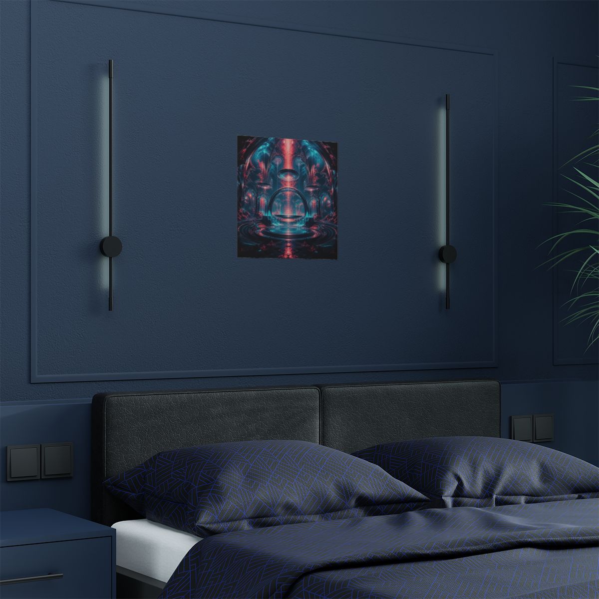 Abyssal Theater KOSVYRE art print product mockup, detail view