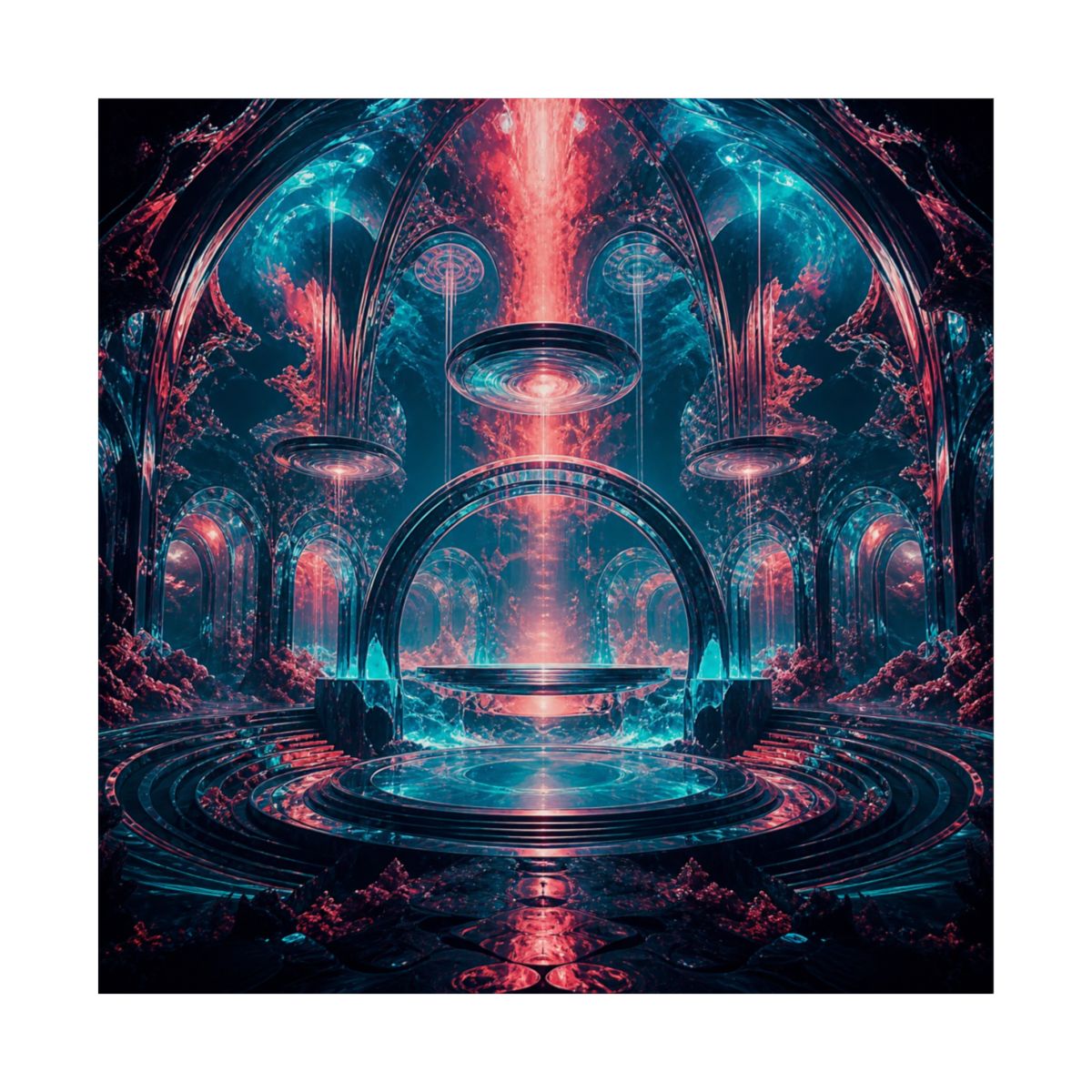 Abyssal Theater KOSVYRE art print product mockup, front view