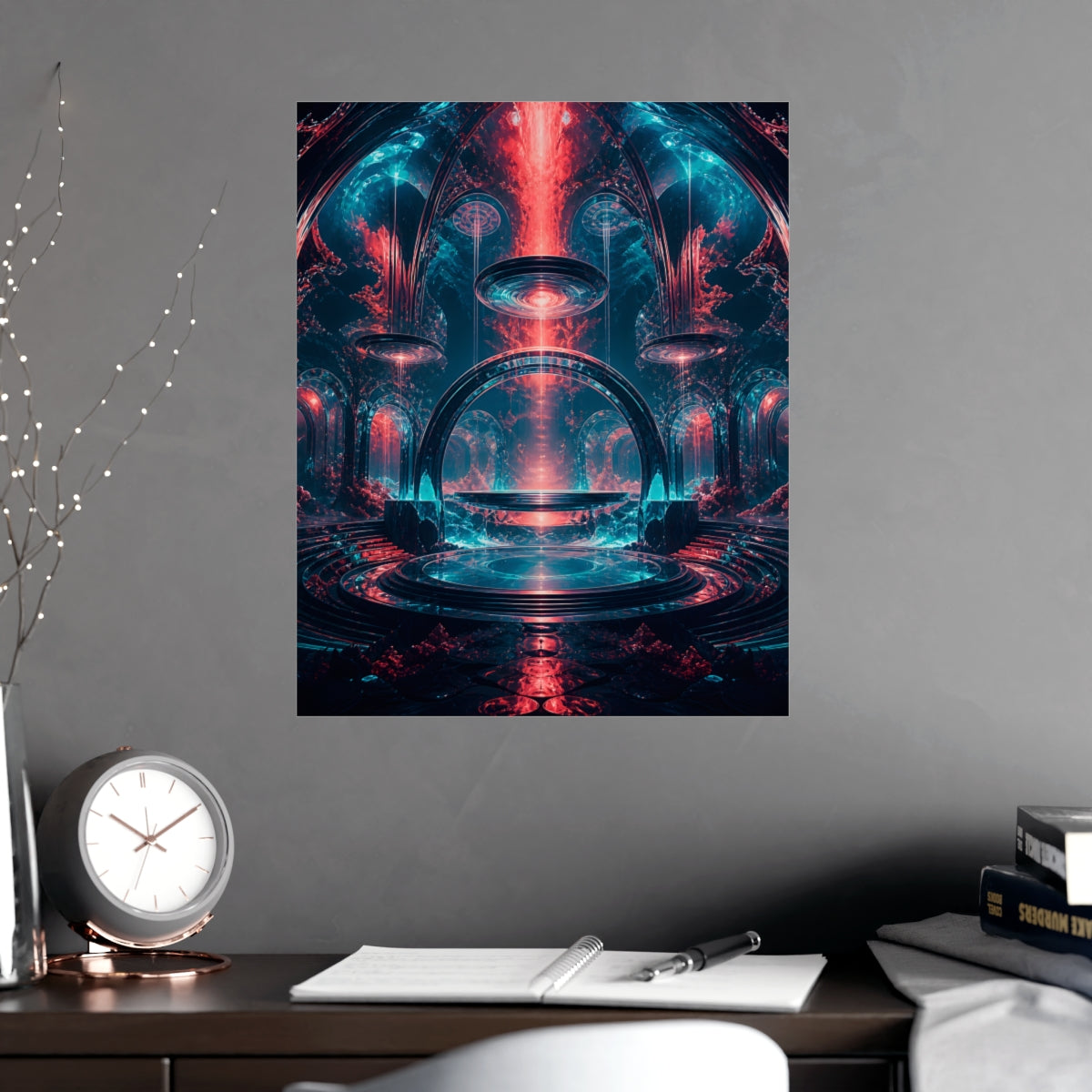 Abyssal Theater KOSVYRE poster product mockup, alternate view