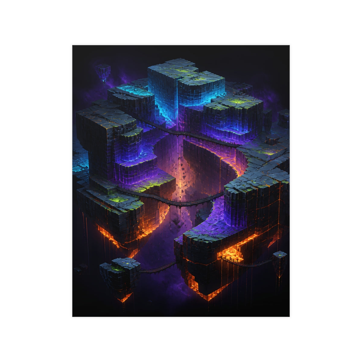 Afterglow Quarry KOSVYRE poster product mockup, front view