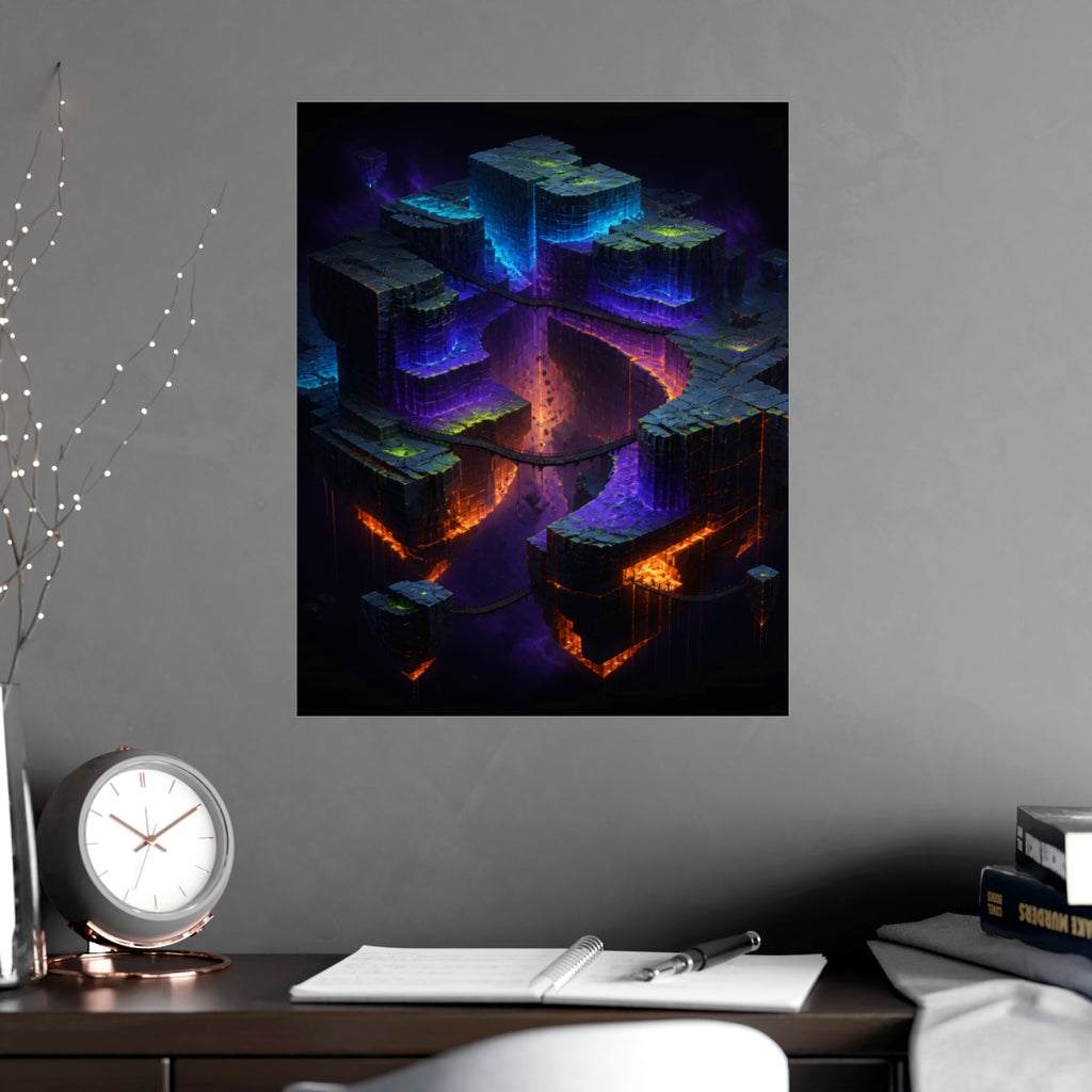 Afterglow Quarry KOSVYRE poster product mockup, alternate view