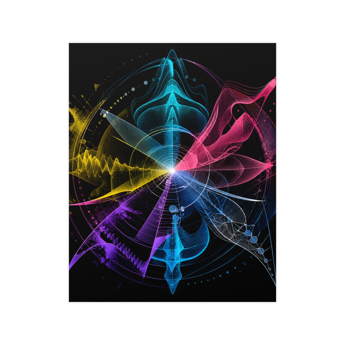Afterimage Choir KOSVYRE poster product mockup, front view