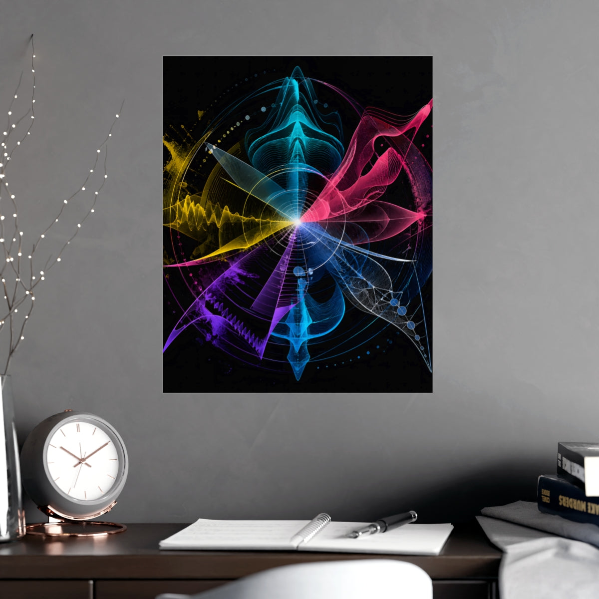 Afterimage Choir KOSVYRE poster product mockup, alternate view