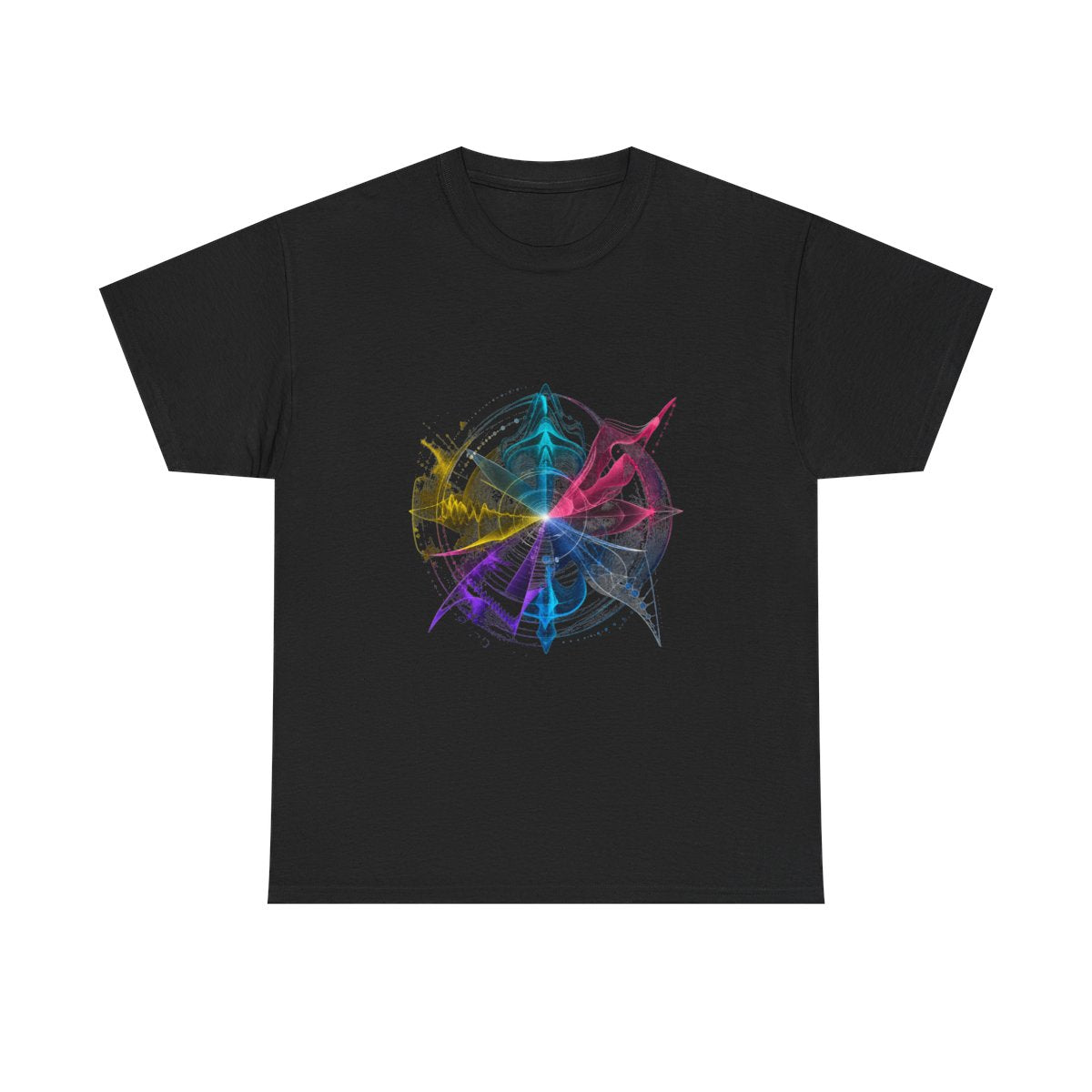 Afterimage Choir KOSVYRE graphic tee product mockup, front view