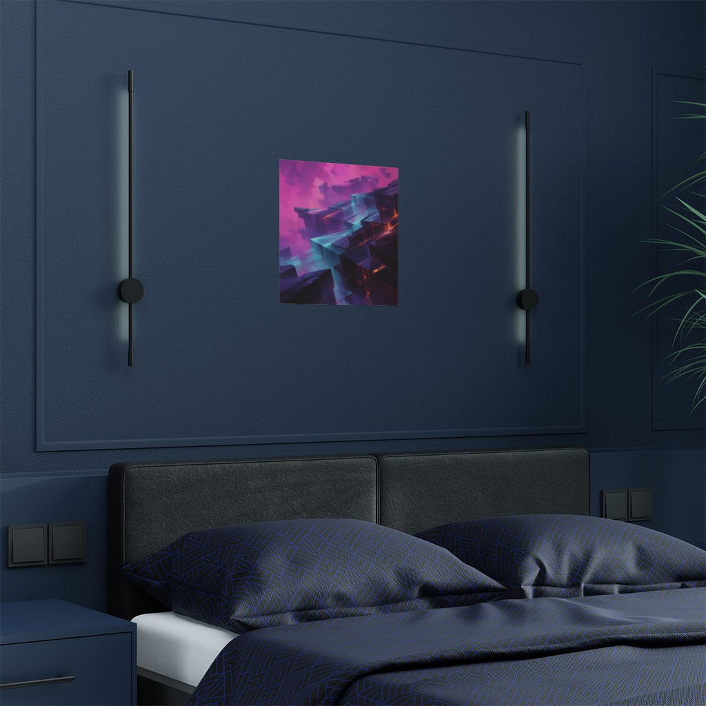 Afterimage Quarry KOSVYRE art print product mockup, detail view