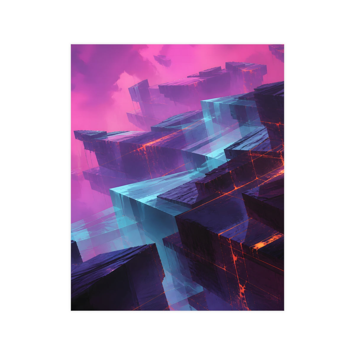Afterimage Quarry KOSVYRE poster product mockup, front view