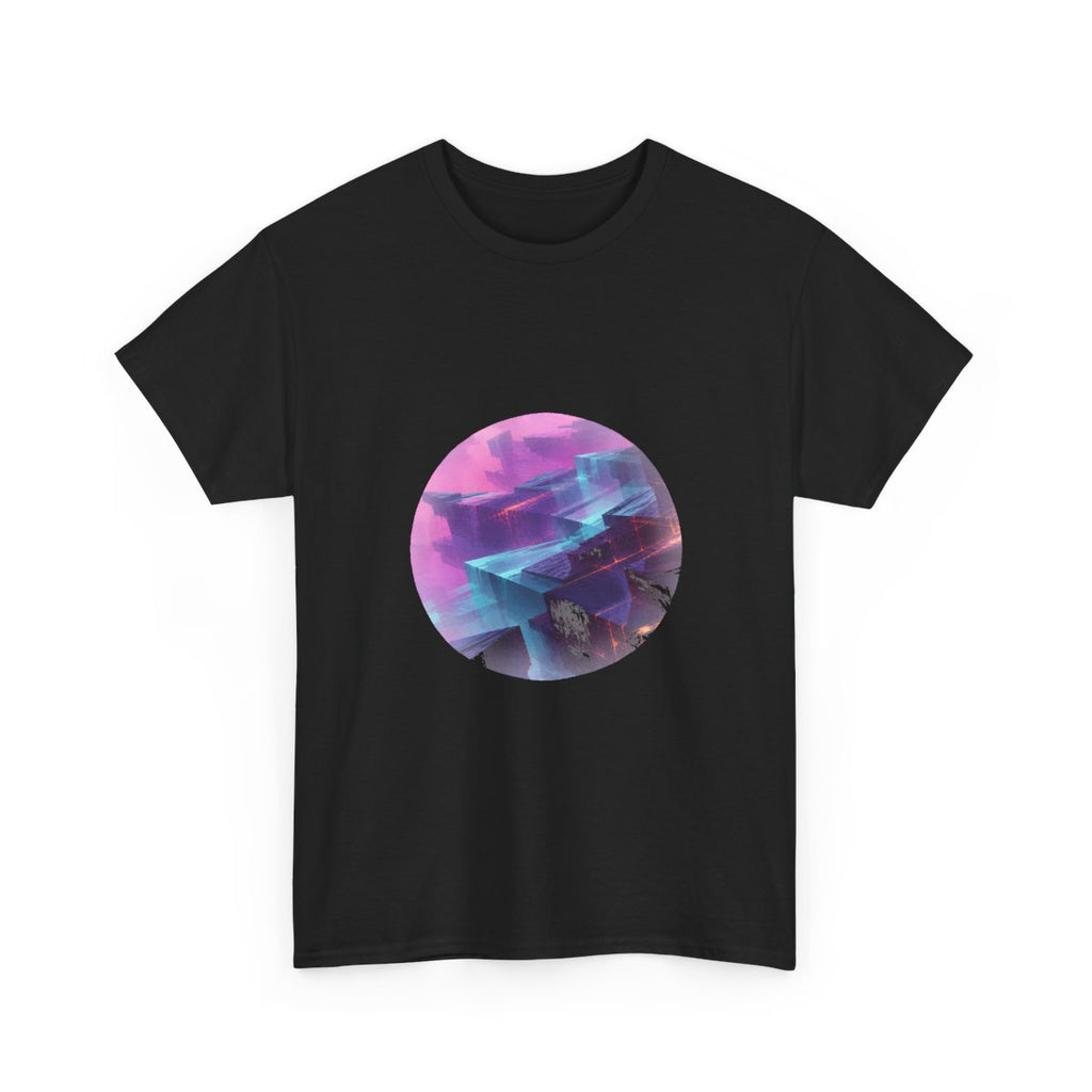 Afterimage Quarry KOSVYRE graphic tee product mockup, alternate front view
