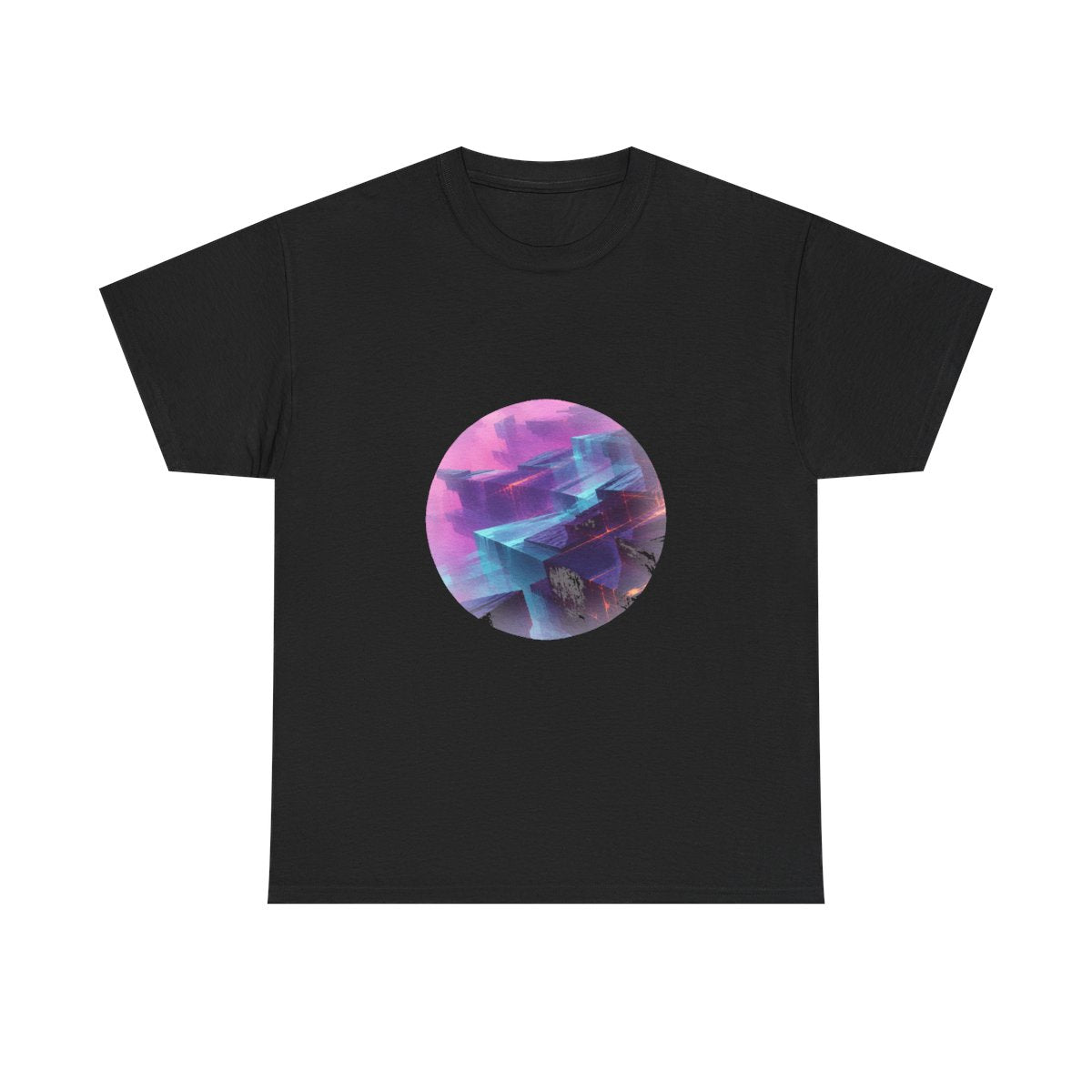 Afterimage Quarry KOSVYRE graphic tee product mockup, front view