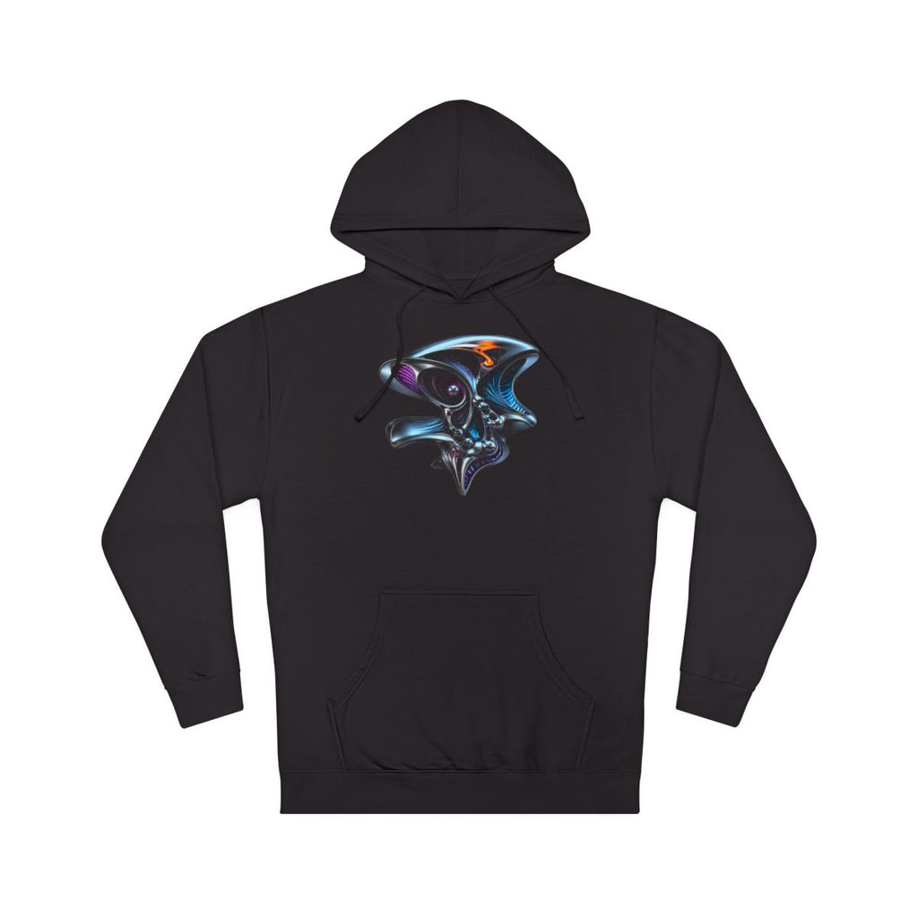 Anatomy of a Mirror KOSVYRE hoodie product mockup, front view