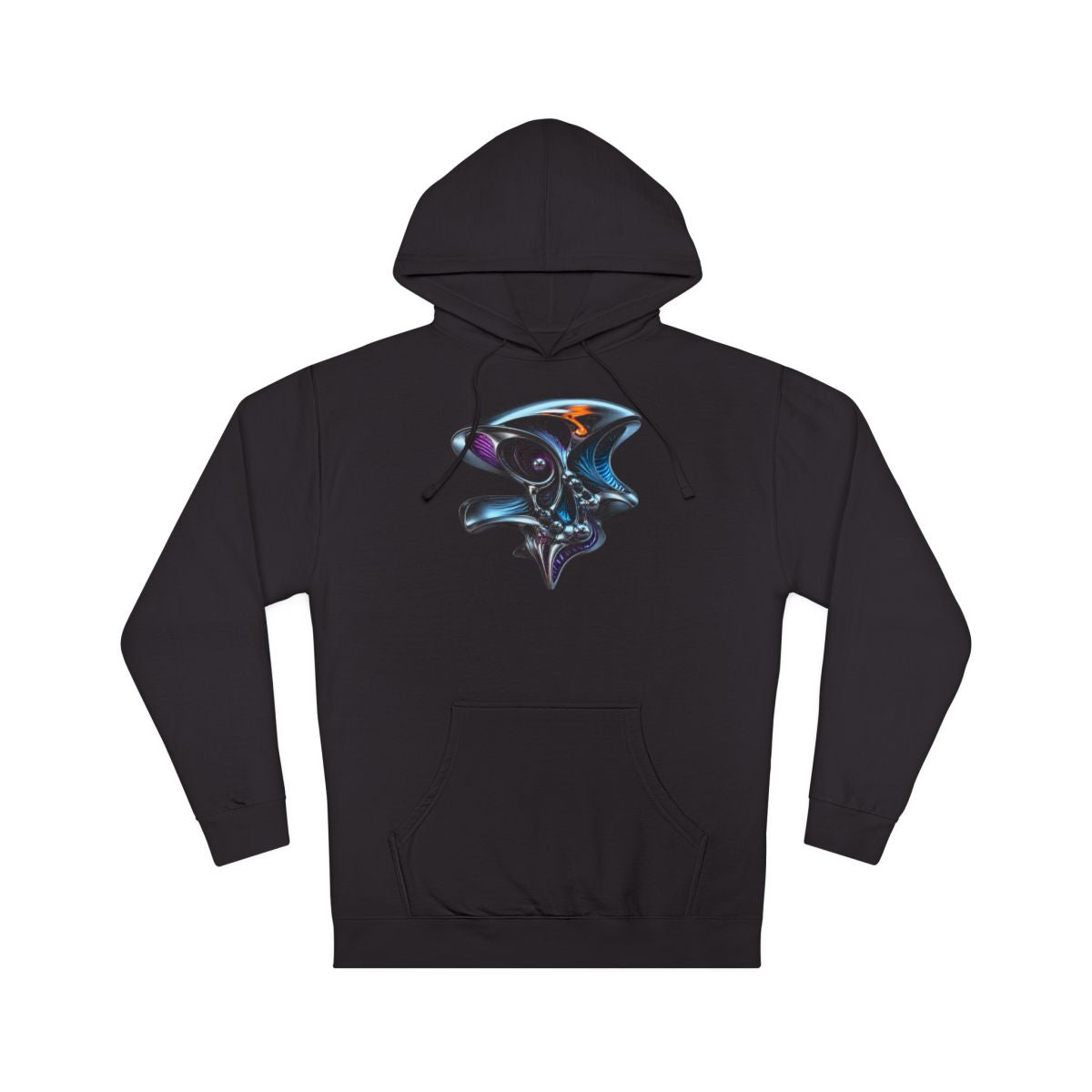 Anatomy of a Mirror KOSVYRE hoodie product mockup, front view