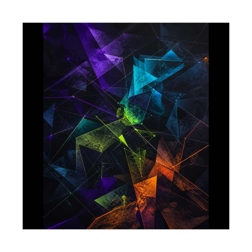 Angular Weather Lattice KOSVYRE art print product mockup, front view