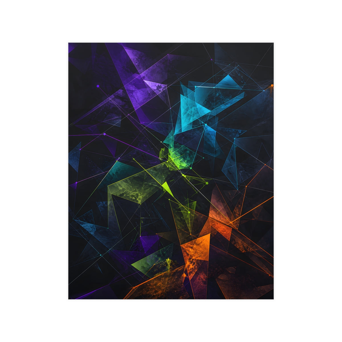 Angular Weather Lattice KOSVYRE poster product mockup, front view